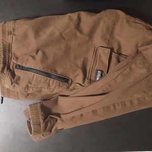 Hollister, Brown Cargo Pants, Medium.